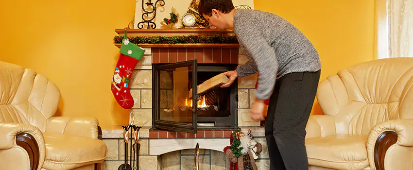 Rusted Metal Fireplace Restoration in Beavercreek, Ohio